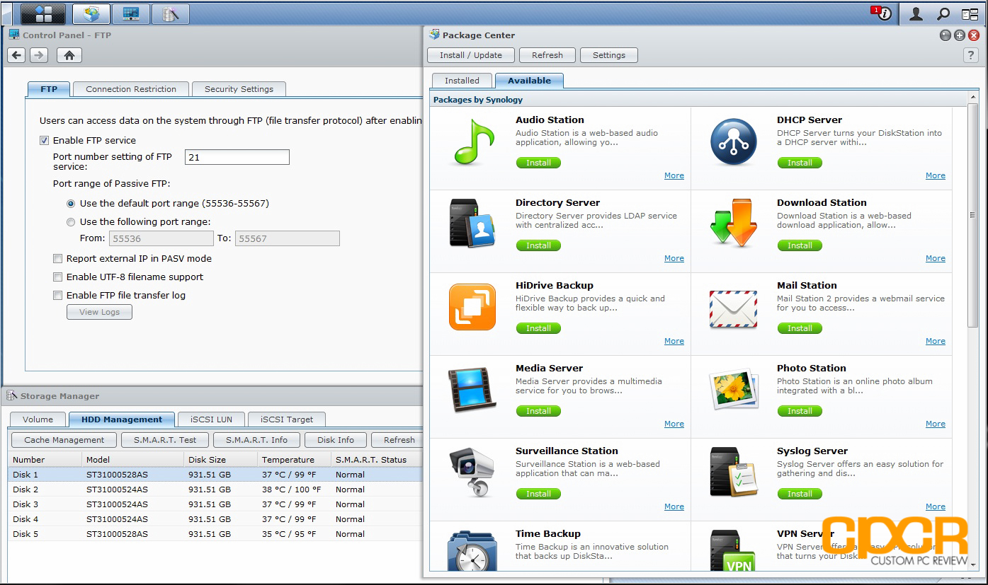 Synology DiskStation DS1512 NAS Review Custom PC Review