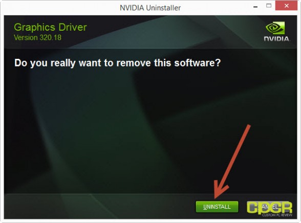 uninstall nvidia drivers for new gpu