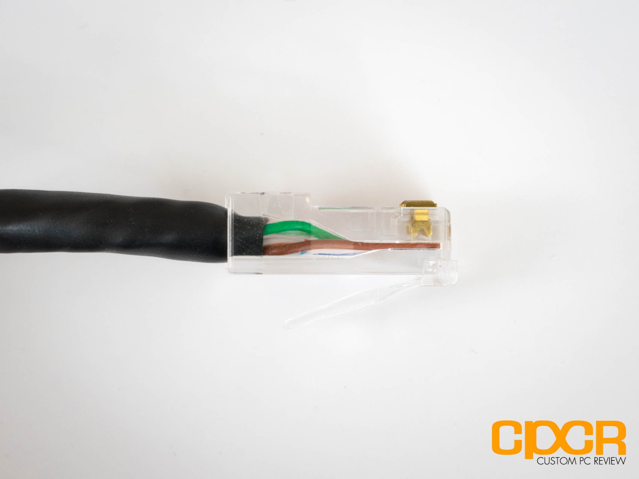 attaching ethernet connector to cable
