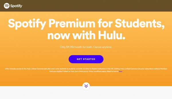 spotify student premium hulu